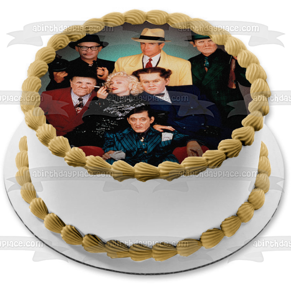 Dick Tracy Live Action Cómic Película Villanos Edible Cake Topper Imagen ABPID53619 