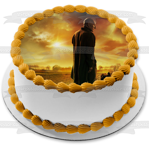 Adorno comestible para tarta de perro y campo de Star Trek Picard, imagen ABPID53651 