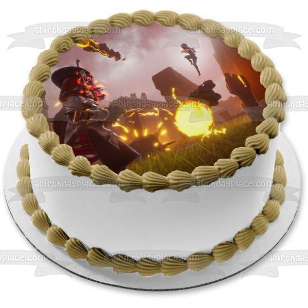 Imagen comestible para decoración de tarta Spellbreak Fire Fight ABPID53670 