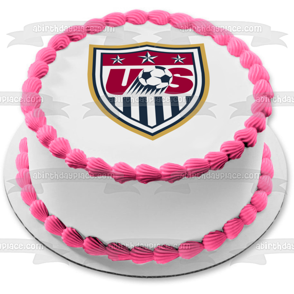 Imagen comestible para tarta con logotipo de la Federación de Fútbol de Estados Unidos ABPID09779 