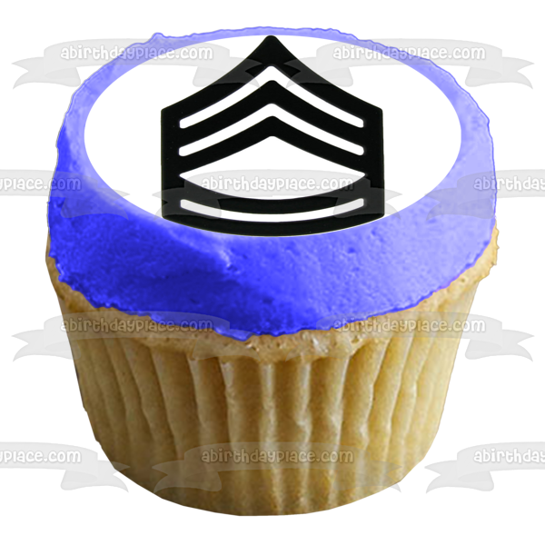 Imagen comestible para tarta con logotipo de sargento del ejército de los Estados Unidos ABPID09787 