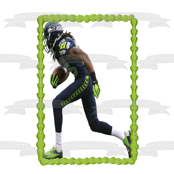 Imagen comestible para tarta de Richard Sherman de la NFL de los Seattle Seahawks ABPID09788 