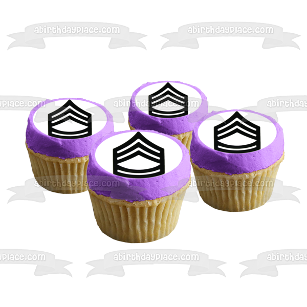 Imagen comestible para tarta con logotipo de sargento del ejército de los Estados Unidos ABPID09787 