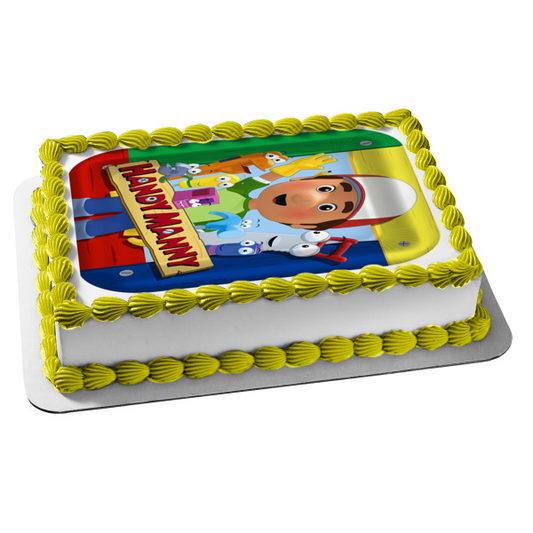 Handy Manny Tools Stretch Turner Felipe Pat - Adorno comestible para tarta, imagen ABPID09230 