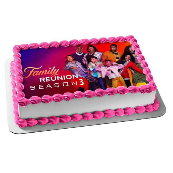 Family Reunion Season 3 Cocoa Moz Jade Shaka Mazzi Ami M'Dear Grandpa Edible Cake Topper Image ABPID53840