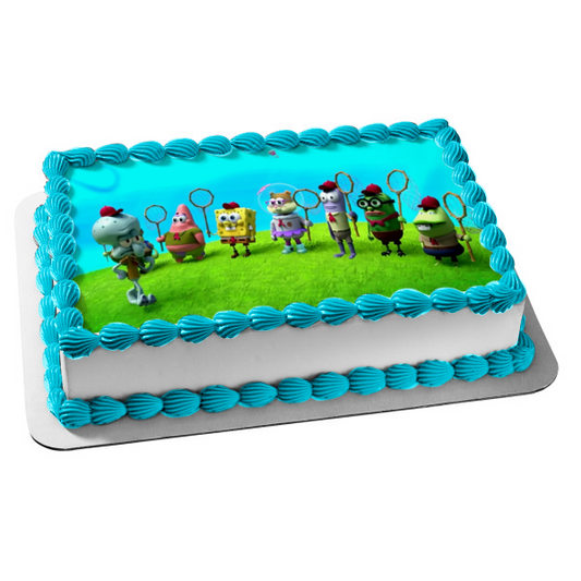 Kamp Koral: Spongebob's Under Years Patrick Sandy Squidword Edible Cake Topper Image ABPID53862