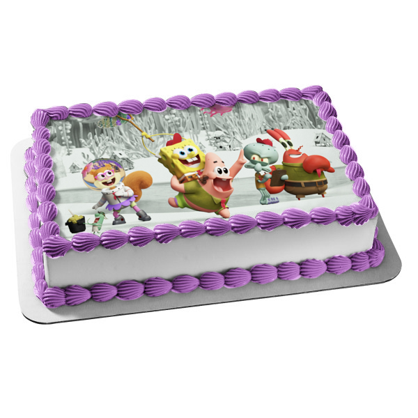 Kamp Koral: Spongebob's Under Years Sandy Patrick Squidword Mr. Krabs Edible Cake Topper Image ABPID53866