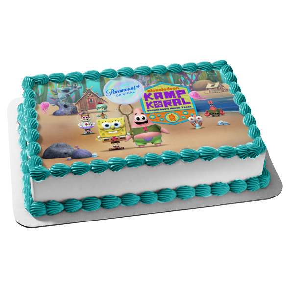 Kamp Koral: Spongebob's Under Years Sandy Patrick Squidword Mr. Krabs Gary Edible Cake Topper Image ABPID53867