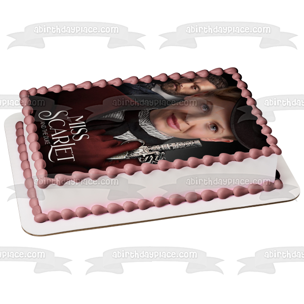 Miss Scarlet and the Duke Eliza Scarlet Detective Inspector William Wellington, The Duke Edible Cake Topper Image ABPID53885