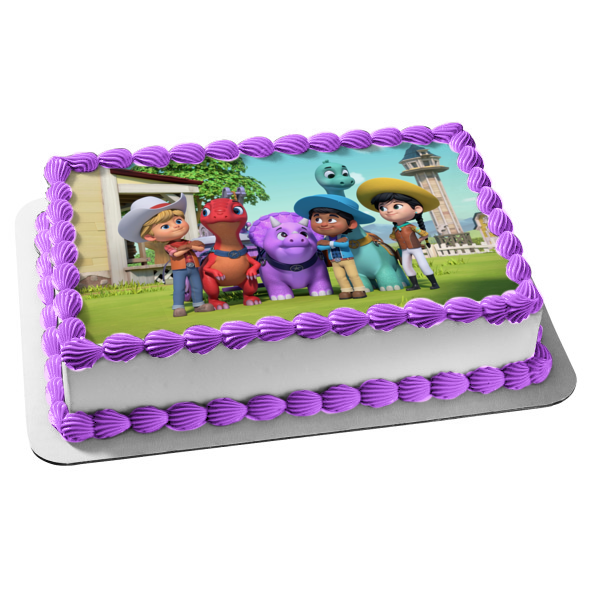 Dino Ranch Min Miguel Jon Edible Cake Topper Image ABPID53890