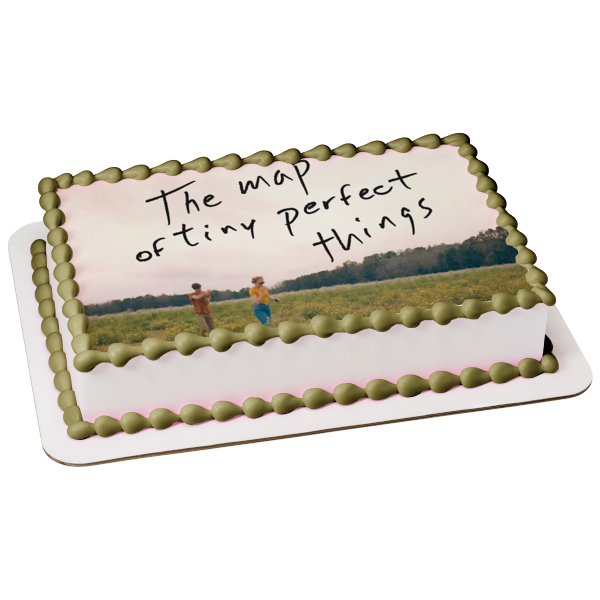 The Map of Tiny Perfect Things Margaret Mark Running In Field Edible Cake Topper Image ABPID53921