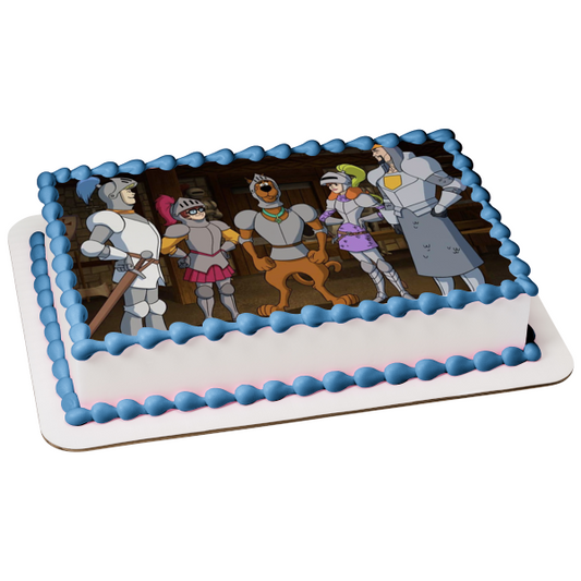 Scooby-Doo! The Sword and the Scoob Velma Daphne Fred Edible Cake Topper Image ABPID53911