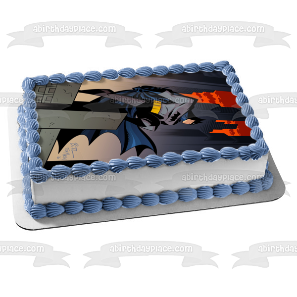 Cool Homemade Batman Cake with Batman Mask