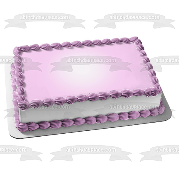 Imagen comestible para decoración de tarta con fondo rosa claro ABPID09830 