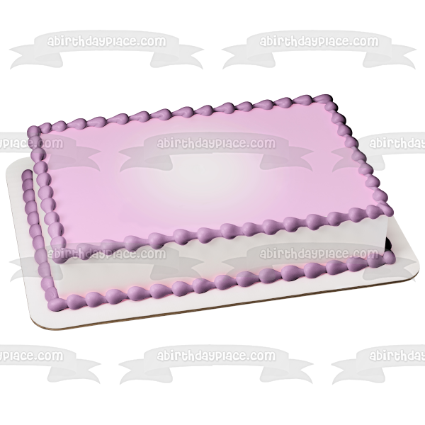 Imagen comestible para decoración de tarta con fondo rosa claro ABPID09830 