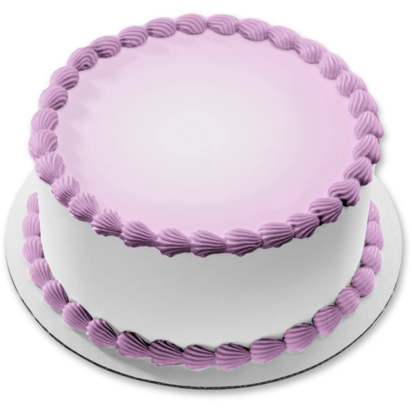 Imagen comestible para decoración de tarta con fondo rosa claro ABPID09830 