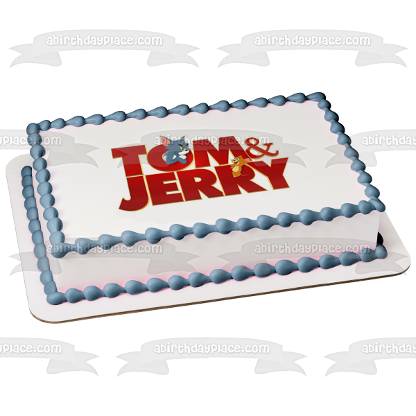 Imagen comestible para decoración de tarta de la película Tom y Jerry ABPID53938 