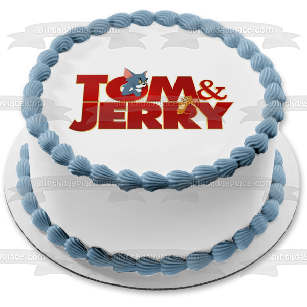 Imagen comestible para decoración de tarta de la película Tom y Jerry ABPID53938 