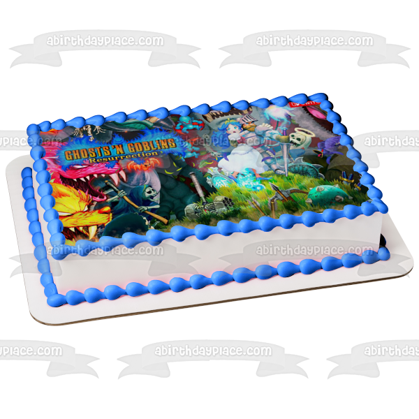 Imagen comestible para tarta comestible de Ghosts N' Goblins Resurrection Arthur Princess ABPID53974 