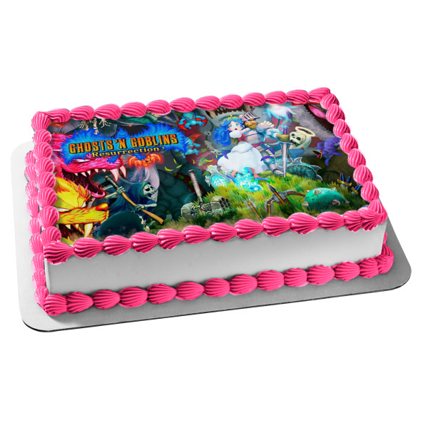 Ghosts N' Goblins Resurrection Arthur Princess Edible Cake Topper Image ABPID53974