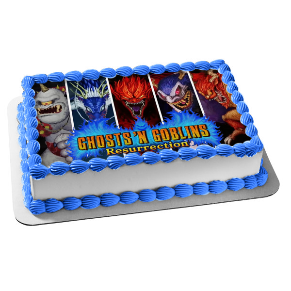 Ghosts N' Goblins Resurrection Edible Cake Topper Image ABPID53975