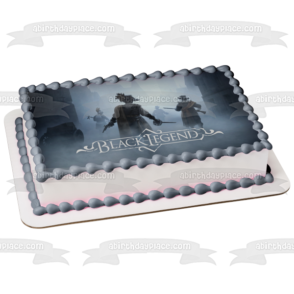 Black Legend Horror Video Game Edible Cake Topper Image ABPID53994