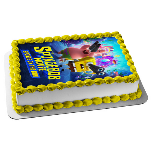 The Spongebob Movie: Sponge on the Run Movie Poster Spongebob and Patrick Edible Cake Topper Image ABPID54014