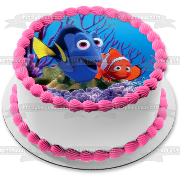 Disney Pixar Buscando a Nemo Dory comestible decoración para tarta imagen ABPID09249 