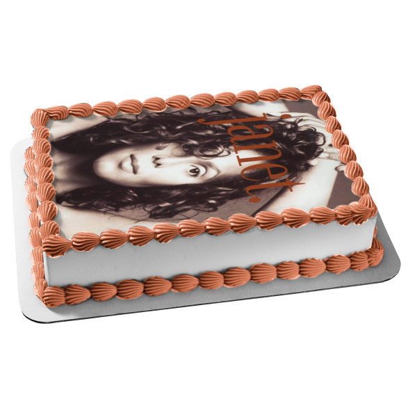 Imagen comestible para tarta de cantante de música Janet Jackson ABPID09919 