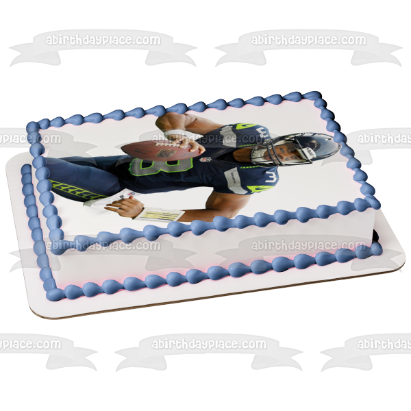 NFL Seattle Seahawks Helmet and Logo Edible Cake Topper Image ABPID033 – A  Birthday Place