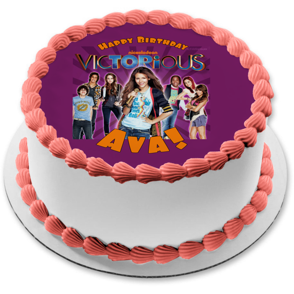 Victorious 4 Tori Vega Jade West Beck Oliver y Cat Valentine Imagen comestible para decoración de tarta ABPID07026 