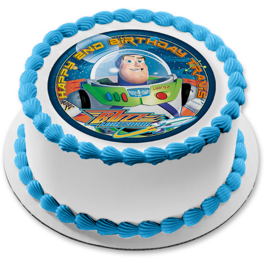 Toy Story Buzz Lightyear Planetas Estrellas Imagen comestible para decoración de tarta ABPID08418 