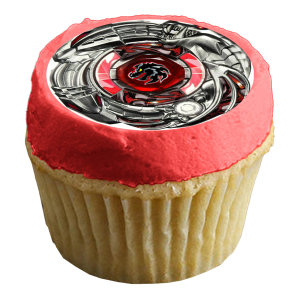 Adorno comestible para tarta Beyblade Shogun Steel Dark Knight Dragoon Imagen ABPID51131 