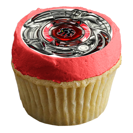 Adorno comestible para tarta Beyblade Shogun Steel Dark Knight Dragoon Imagen ABPID51131 