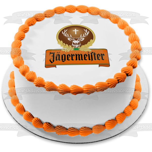 Jagermeister Logo Edible Cake Topper Image ABPID10038