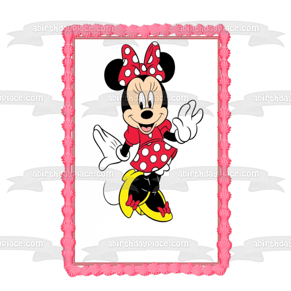 minnie mouse blank invitations red