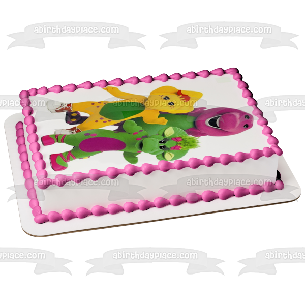 Barney el dinosaurio Super Dee Duper decoración comestible para tarta imagen ABPID09288 