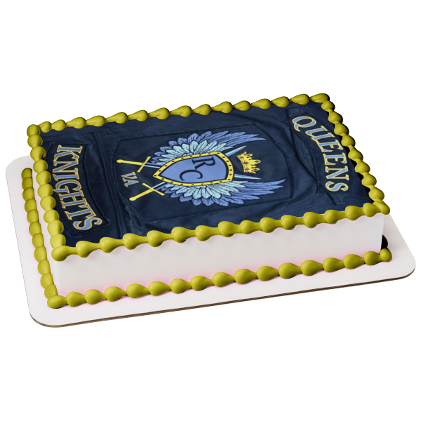 Imagen comestible para decoración de tarta con el logotipo de la policía de Queens Knights ABPID10101 