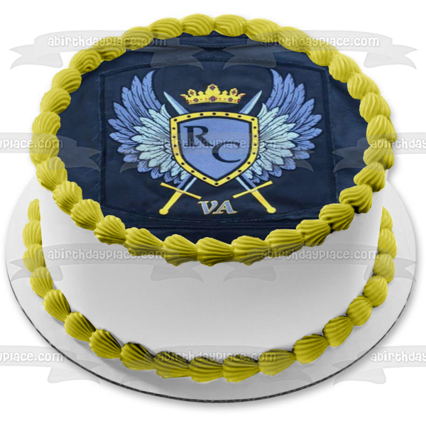 Imagen comestible para decoración de tarta con el logotipo de la policía de Queens Knights ABPID10101 