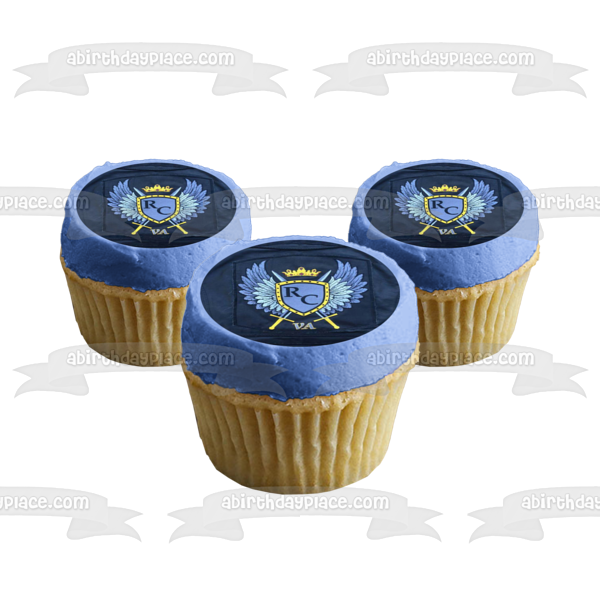 Imagen comestible para decoración de tarta con el logotipo de la policía de Queens Knights ABPID10101 