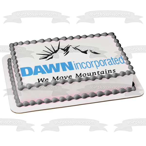 Dawn Incorporated Movemos Montañas Imagen comestible para decoración de tarta ABPID10110 