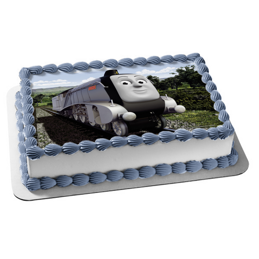 Thomas and Friends Spencer Train Track Edible Cake Topper Image ABPID10120