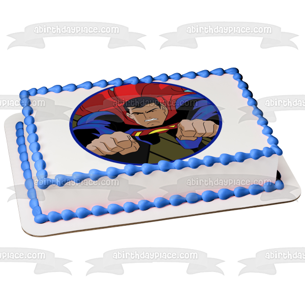 Superman DC Comics volando hacia arriba imagen comestible para decoración de tarta ABPID09354 