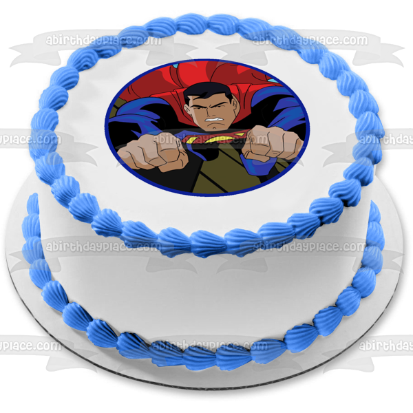 Superman DC Comics volando hacia arriba imagen comestible para decoración de tarta ABPID09354 