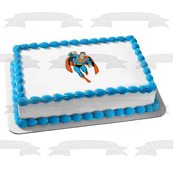 Superman DC Comics Hovering Air Edible Cake Topper Image ABPID09355