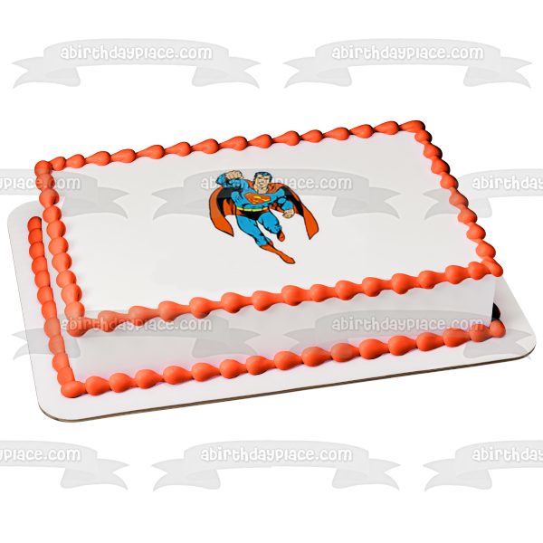 Superman DC Comics Hovering Air Edible Cake Topper Image ABPID09355