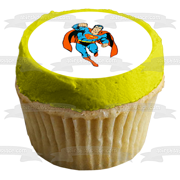 Superman DC Comics Hovering Air Edible Cake Topper Image ABPID09355