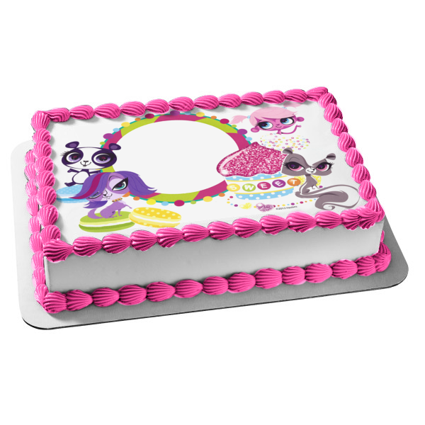 Littlest Pet Shop Penny Ling Minka Mark Pepper Clark Zoe Trent Edible Cake Topper Image Frame ABPID10144