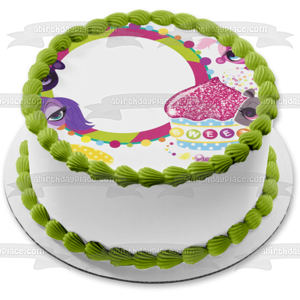 Littlest Pet Shop Penny Ling Minka Mark Pepper Clark Zoe Trent Edible Cake Topper Image Frame ABPID10144