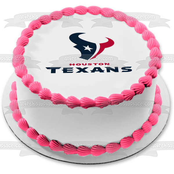 Imagen comestible para tarta con logotipo de los Houston Texans de la NFL ABPID10214 